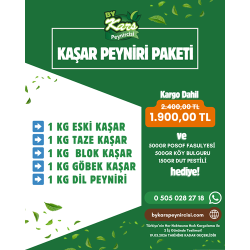 KAŞAR PEYNİRİ PAKETİ